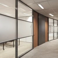 Glazen systeemwand Monobloc