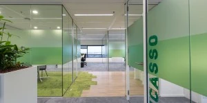 Glaswanden overzicht project NCR