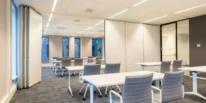 Afscheiding werkplekken paneelwand