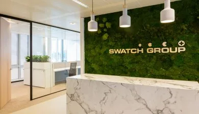 Glaswand Swatch Group door Verbeek en Rinzema