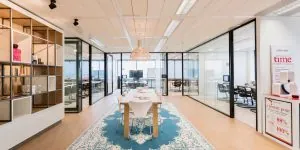 Kantoorwanden dubbel glas clearview