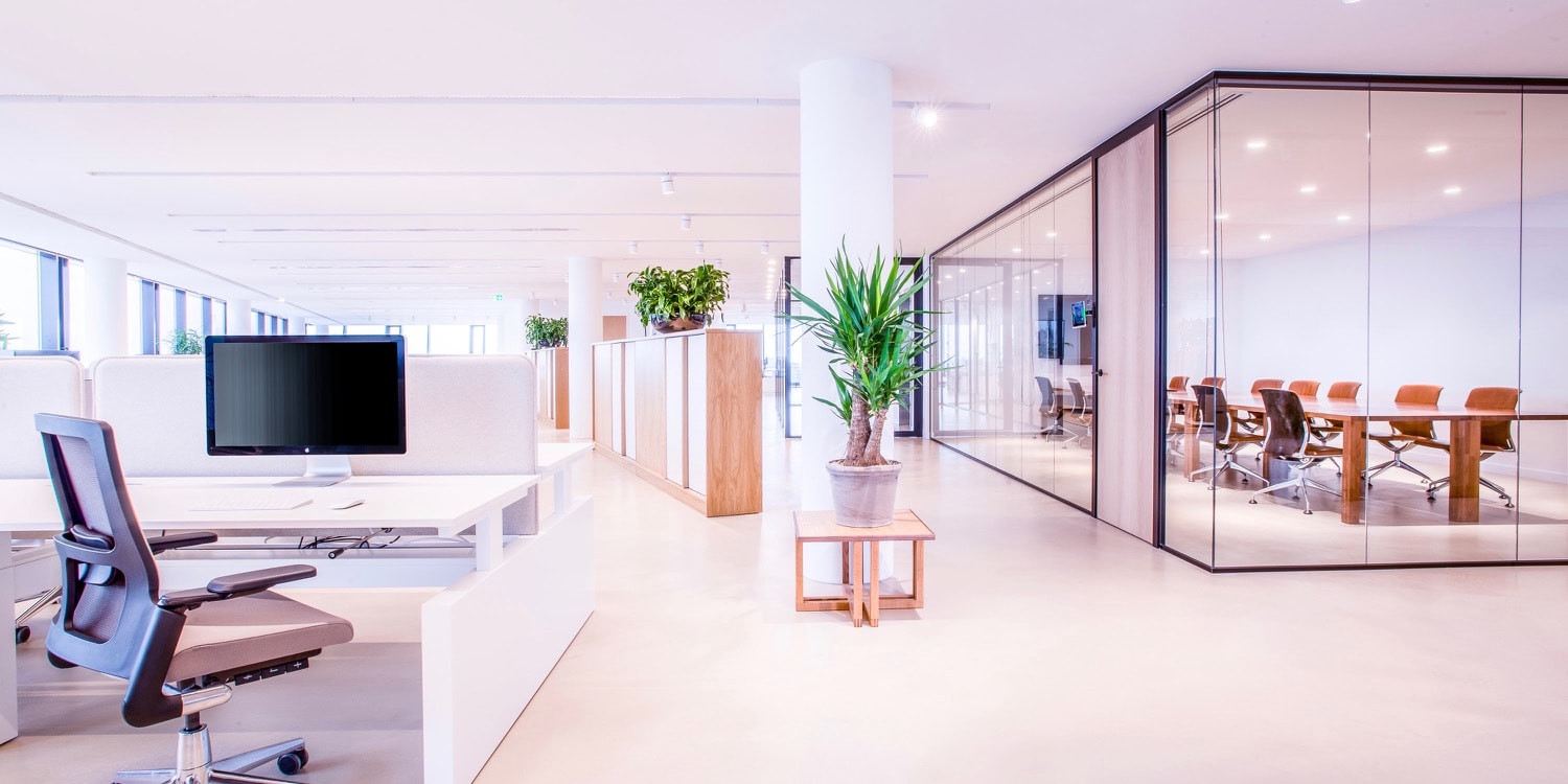 Slimline glaswanden Porcellis Amsterdam